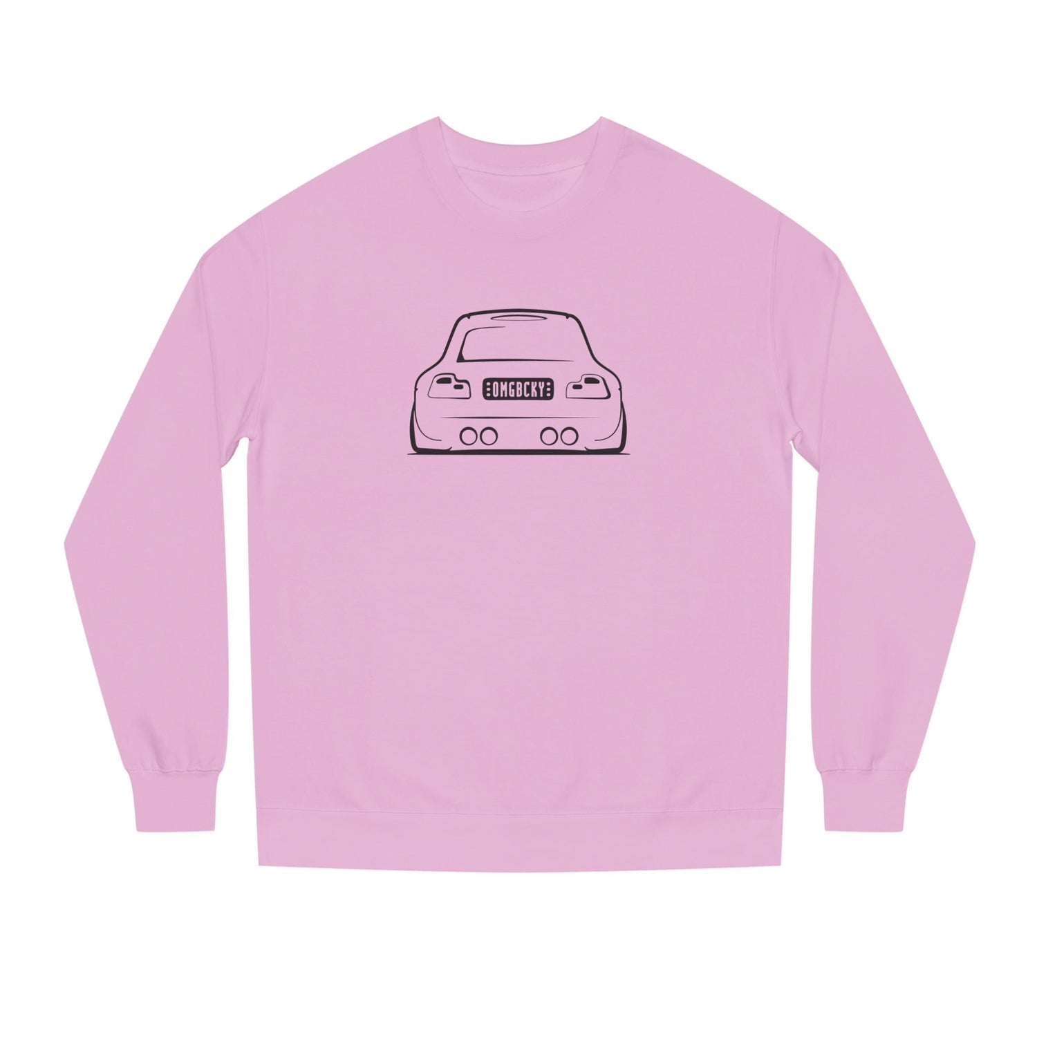 OMGBCKY Black Coupe Silhouette Sweatshirt - Unisex Independent Trading Company Crew Neck Fleece Sweatshirt