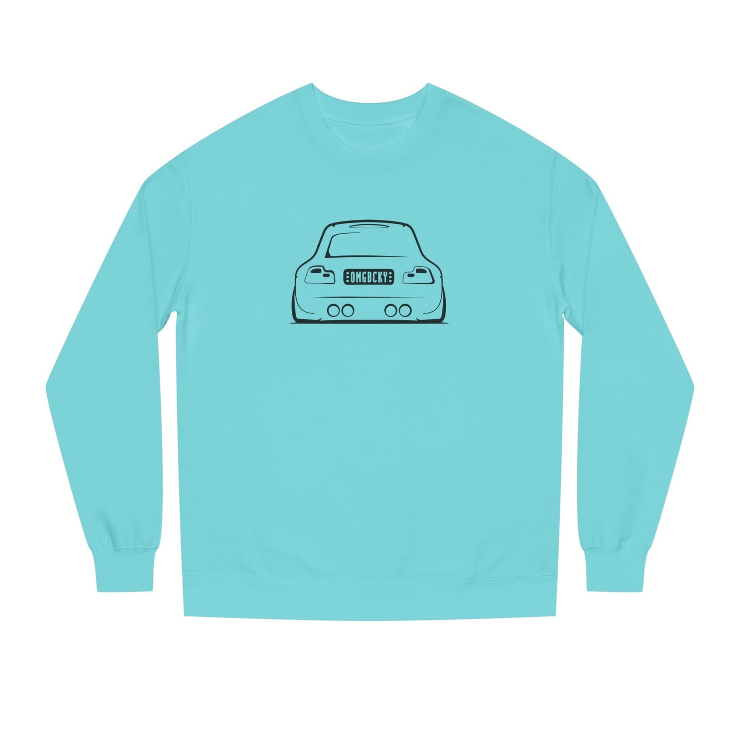 OMGBCKY Black Coupe Silhouette Sweatshirt - Unisex Independent Trading Company Crew Neck Fleece Sweatshirt