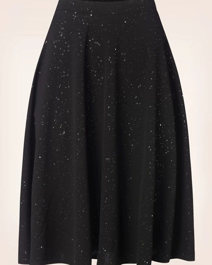 Skirt Printed Elastic Waist Slimming Skirt