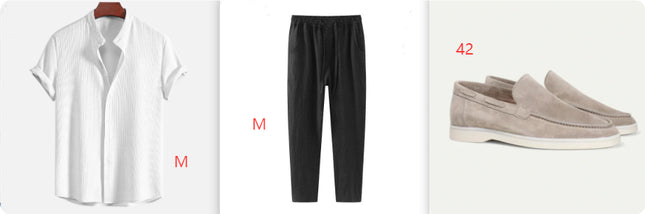 Short Sleeve Loose Shirt Top Summer Mens Clothing