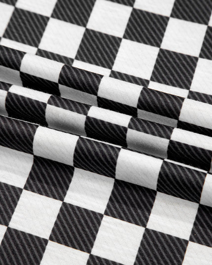 Checker T-Shirt & High Waist Skort Set