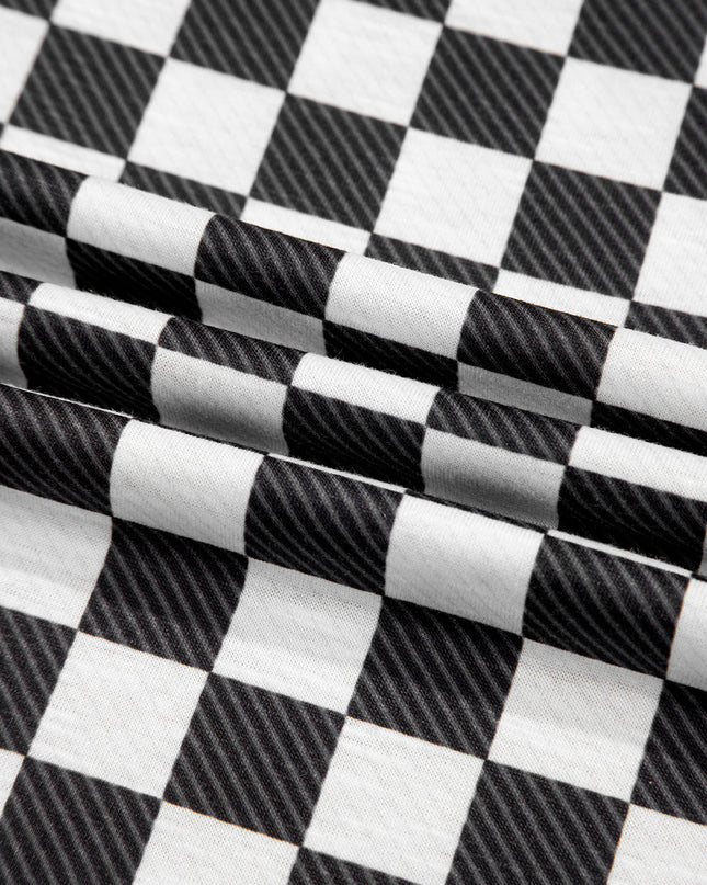 Checker T-Shirt & High Waist Skort Set