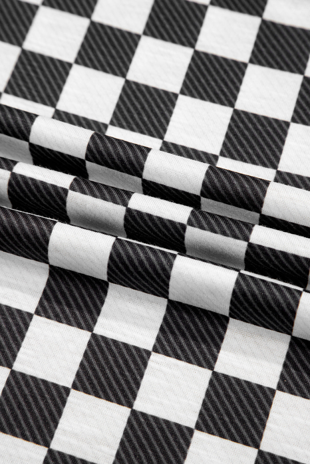 Checker T-Shirt &amp; High Waist Skort Set