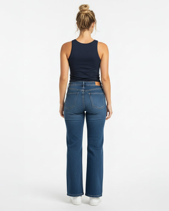 Alexa Navy Scoop Neck Tank