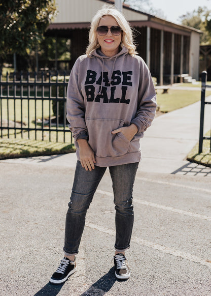 Baseball Vintage Raglan Hoodie