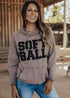 SOFTBALL Vintage Raglan Hoodie