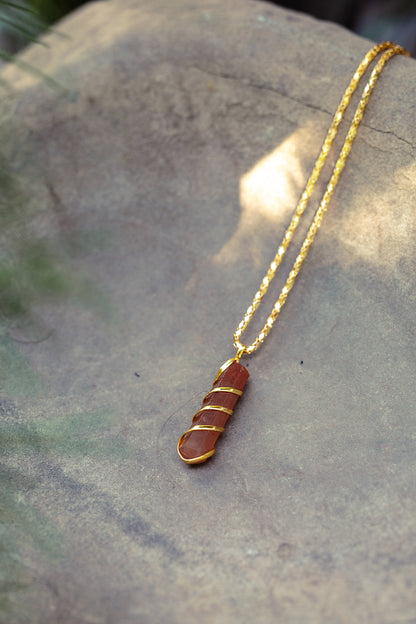 Carnelian Necklace For The Sacral Chakra