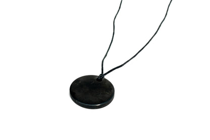 Shungite Round Pendant for EMF Protection (Ships From USA!)