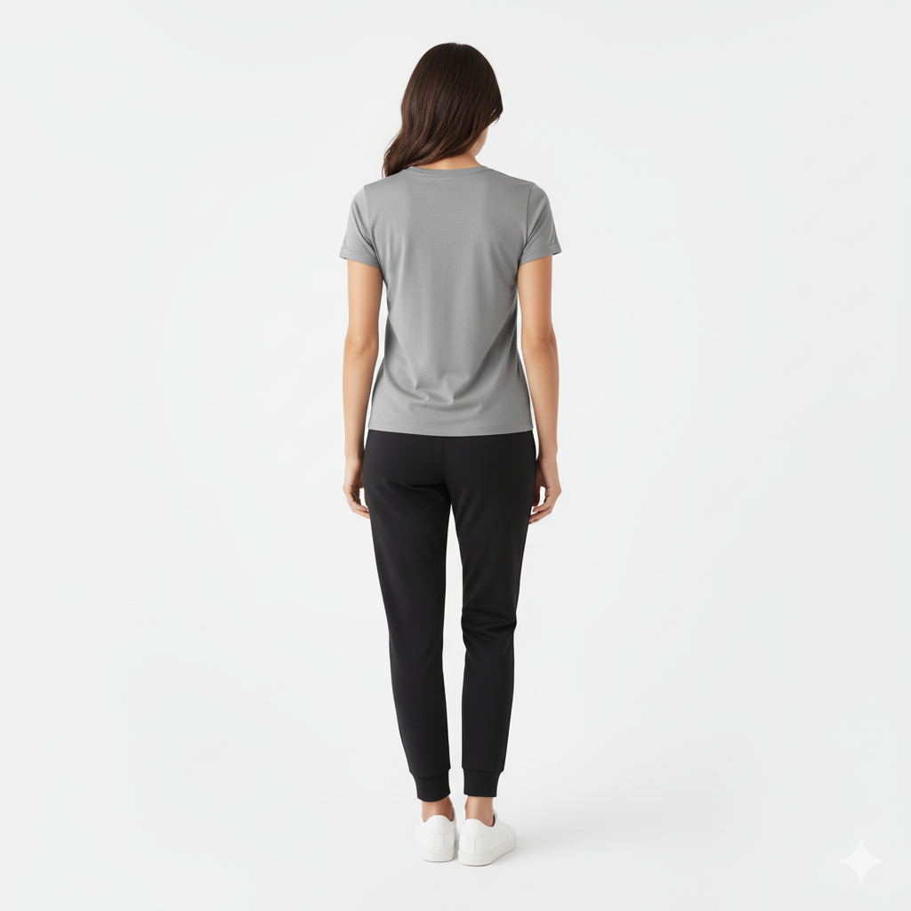 Kenzi Grey Short Sleeve Crew