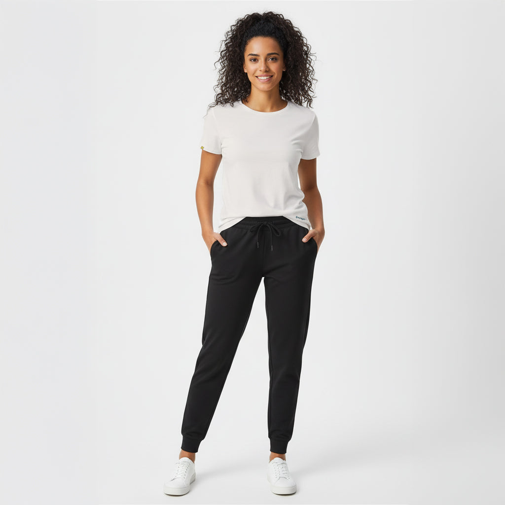 Kenzi White Short Sleeve Crew