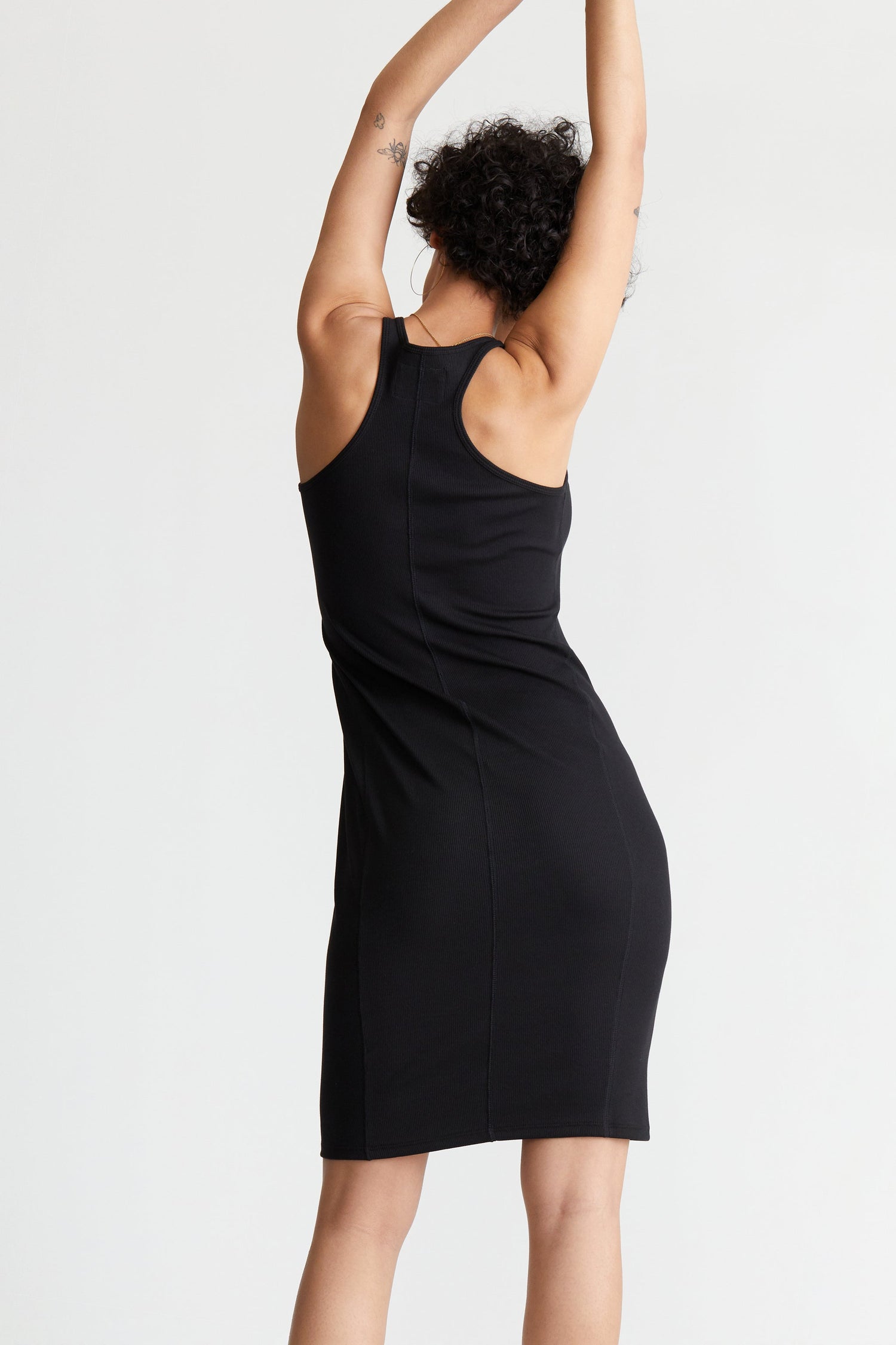 Pima Rib Knit L&amp;L Racerback Dress