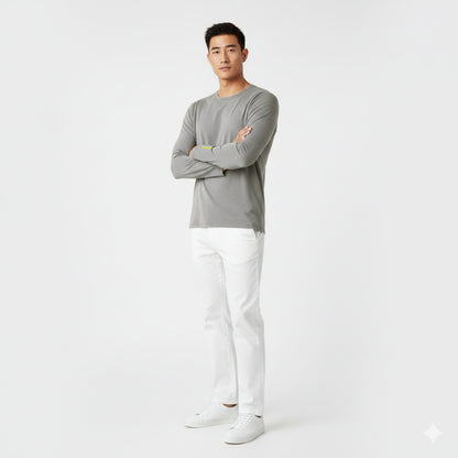 Mason Grey Long Sleeve Crew