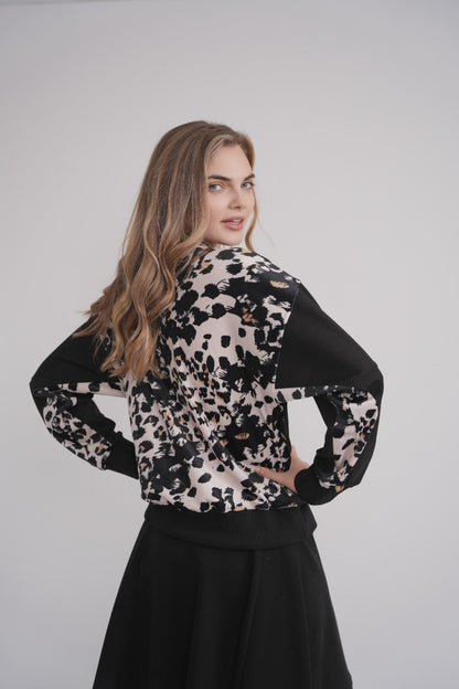 Velour Back Animal Print