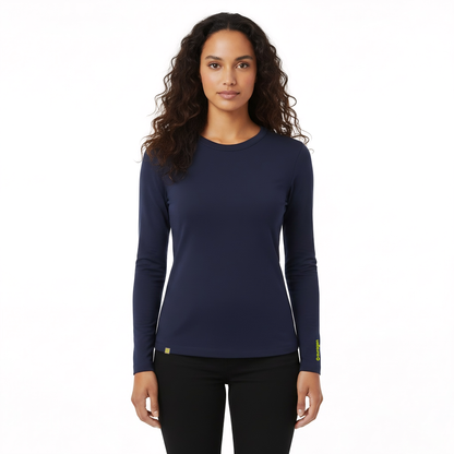 Drew Navy Long Sleeve Crew