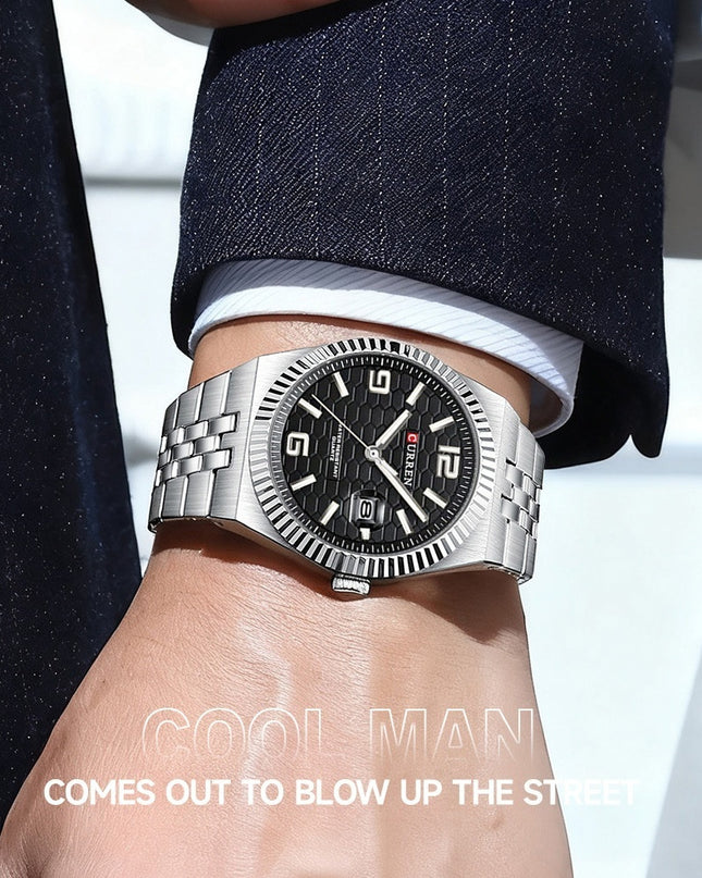 Round Dial Business Mens Watch