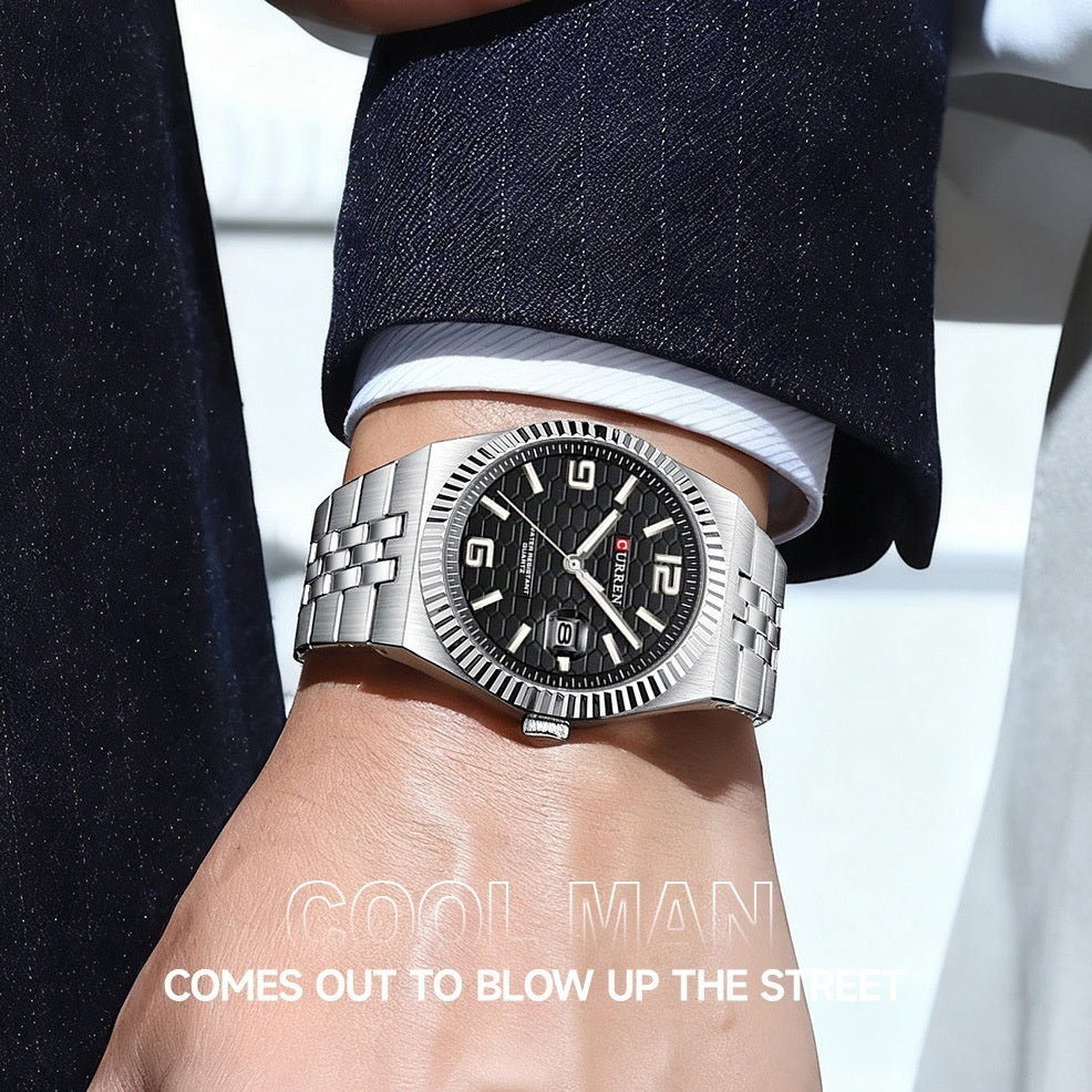 Round Dial Business Mens Watch