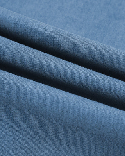 Denim Tab Sleeve Button Down Shirt