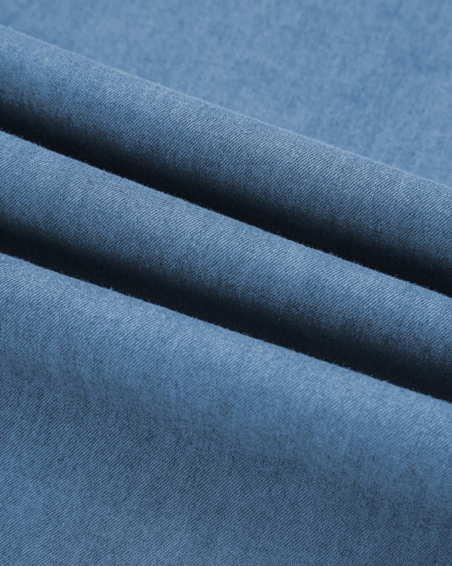 Denim Tab Sleeve Button Down Shirt