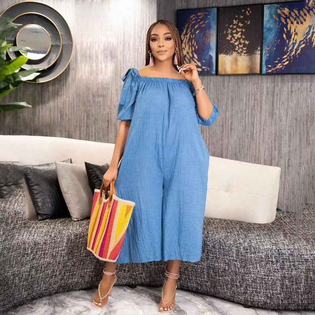 Casual Loose Cropped Jumpsuit