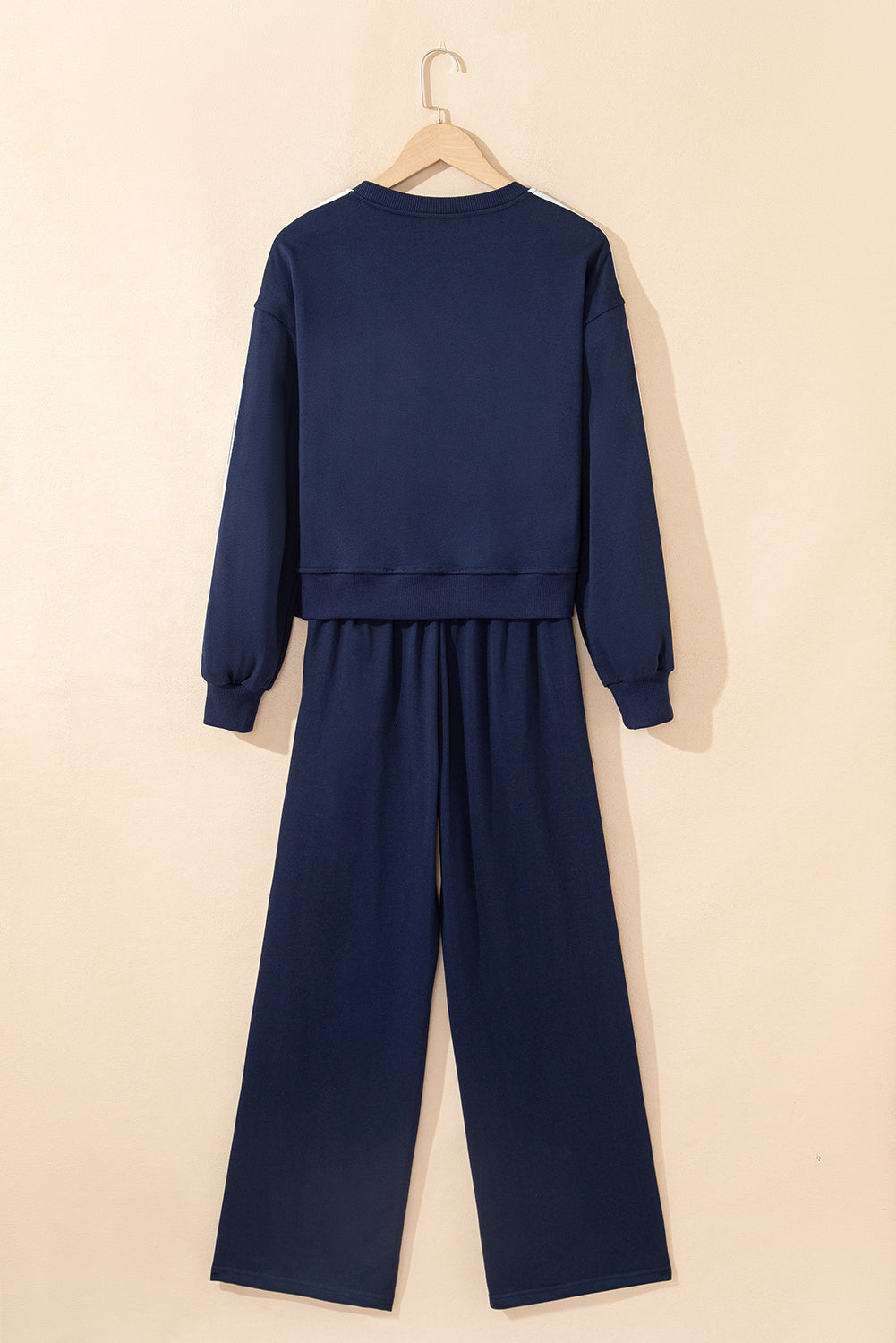 Varsity Stripe Crewneck Pullover &amp; Sweatpants Set