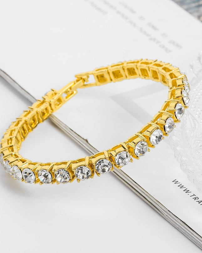 Mens Fashion Single Drain Diamond Bracelet