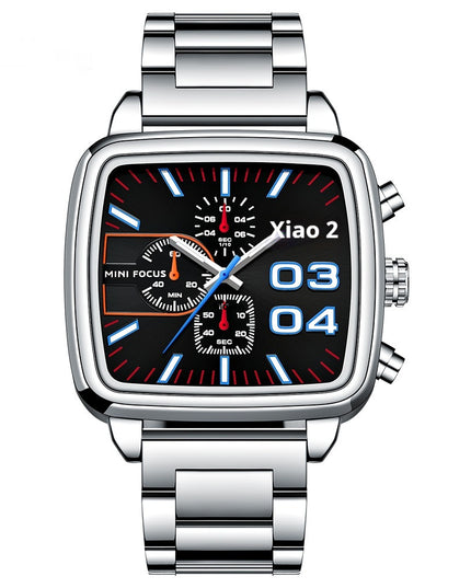 Mens Multifunctional Waterproof Quartz Watch