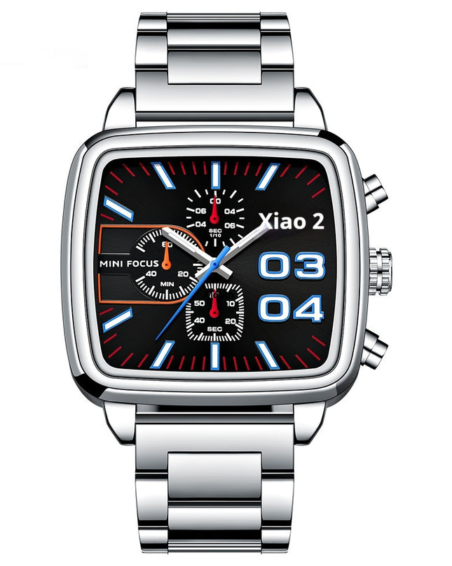 Mens Multifunctional Waterproof Quartz Watch