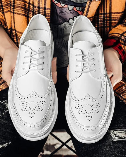 Mens Business Casual Korean Style Trendy British Mens Shoes