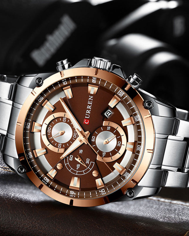Fashionable Mens Waterproof Business Watch