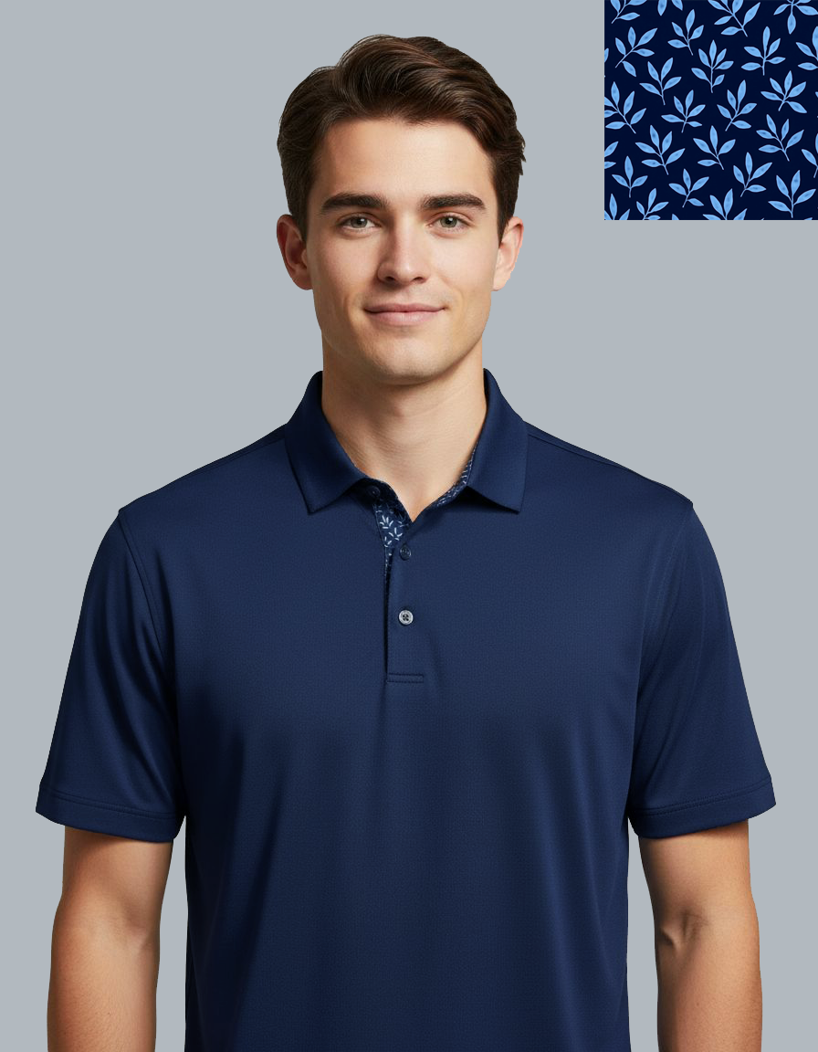 Botanic Blueprint Polo Shirt