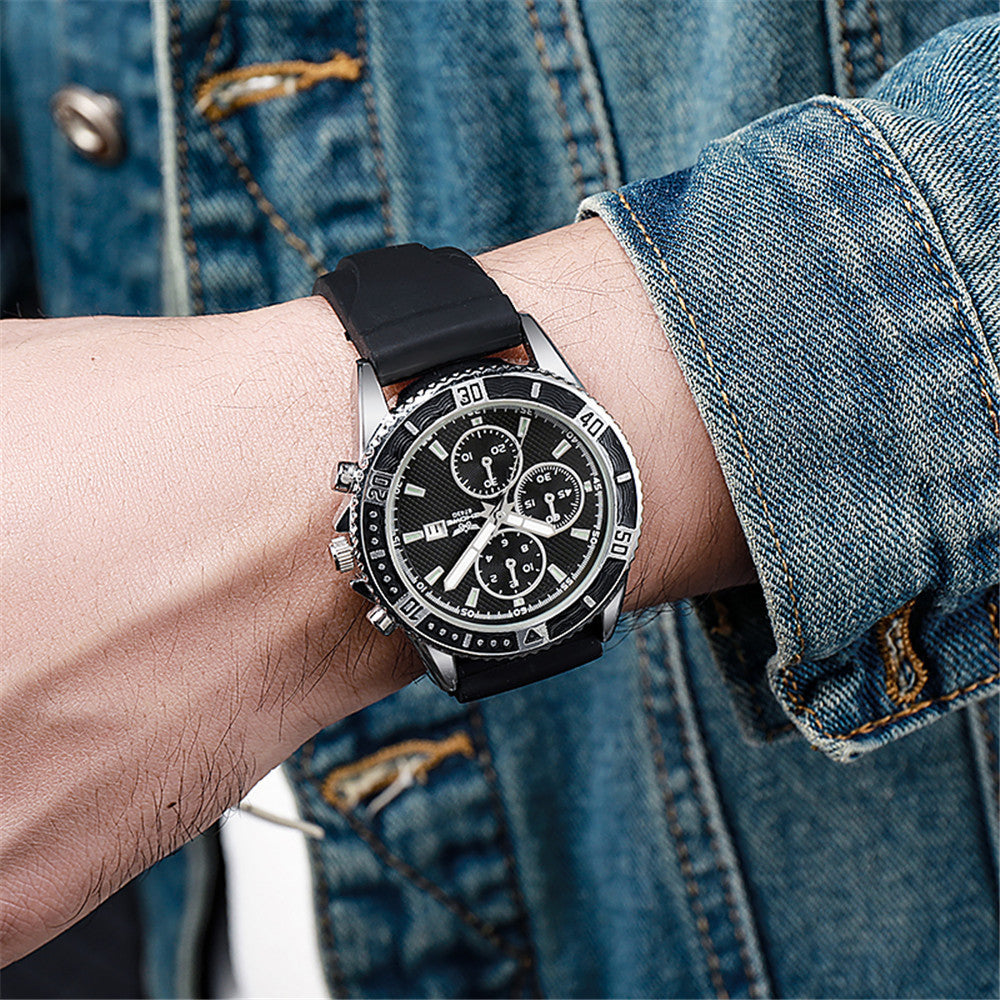 Mens Luminous Calendar Quartz Watch