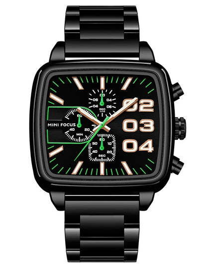 Mens Multifunctional Waterproof Quartz Watch