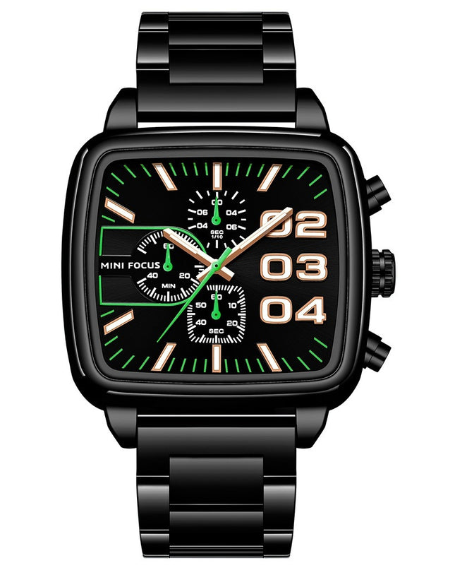 Mens Multifunctional Waterproof Quartz Watch