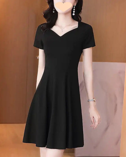 Collar Black Business Skirt Women's Summer Wear