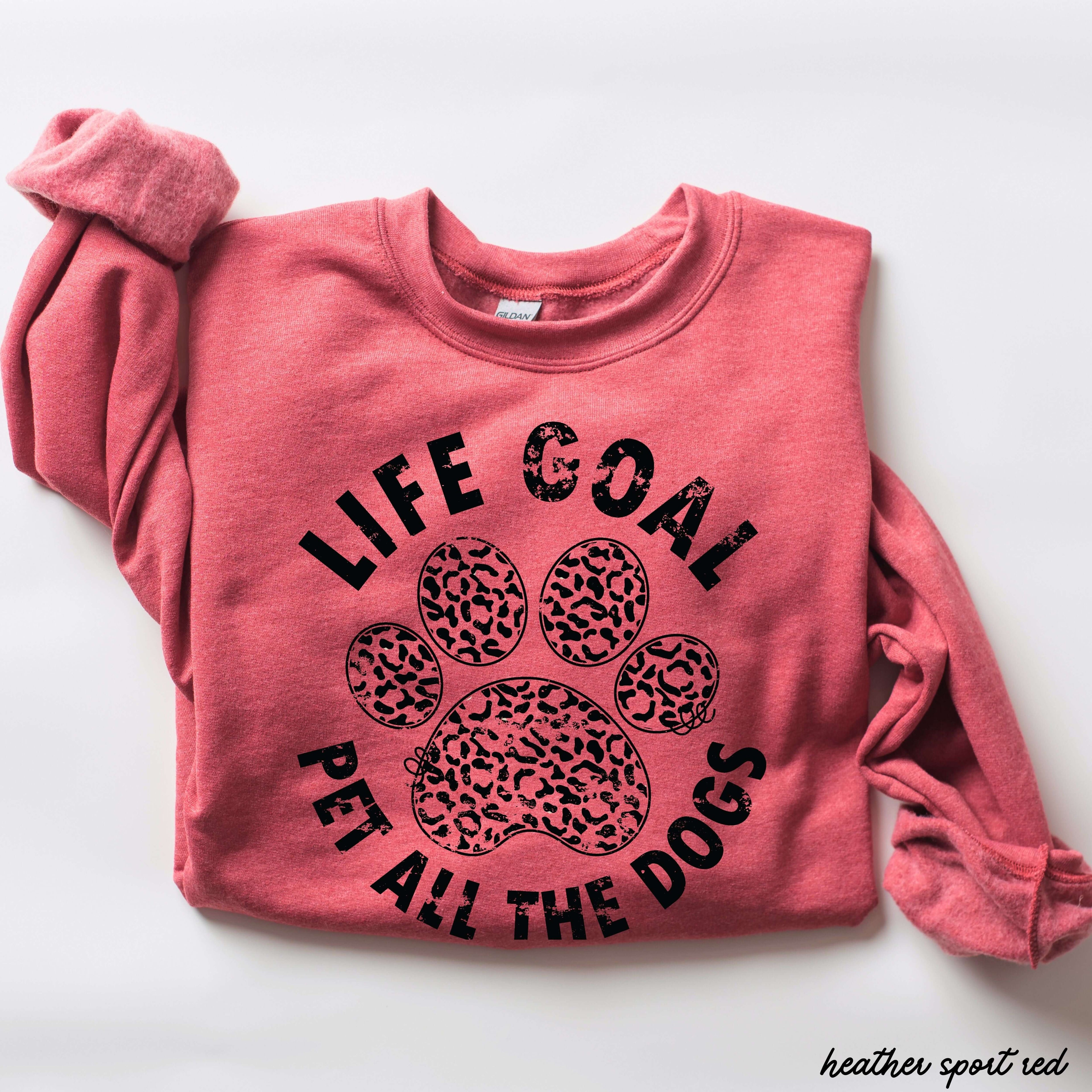 Pet All The Dogs Leopard Paw Sweatshirt 9 Colors S-3X
