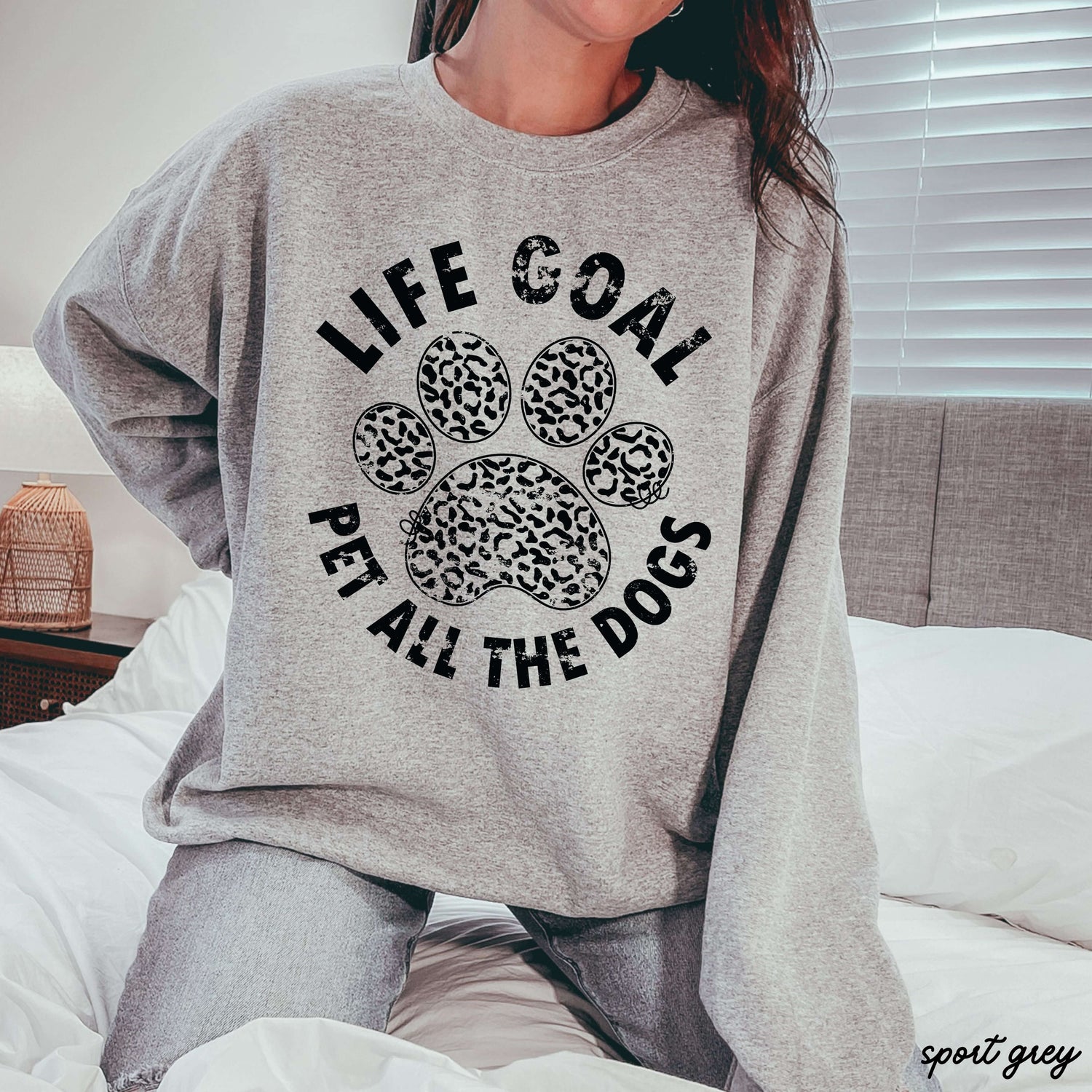 Pet All The Dogs Leopard Paw Sweatshirt 9 Colors S-3X