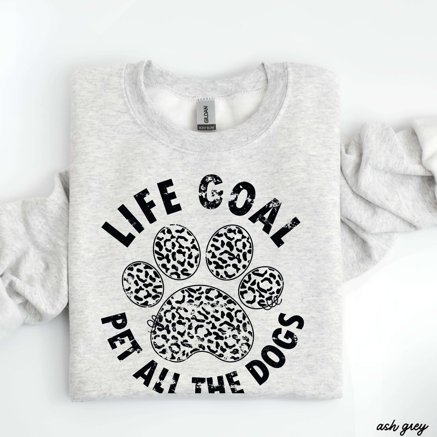 Pet All The Dogs Leopard Paw Sweatshirt 9 Colors S-3X