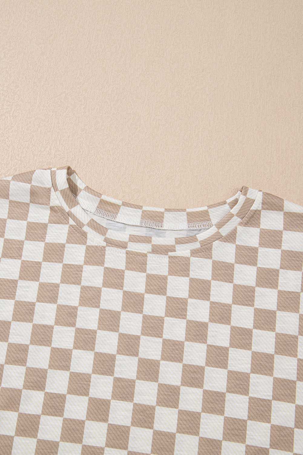 Checker T-Shirt &amp; High Waist Skort Set