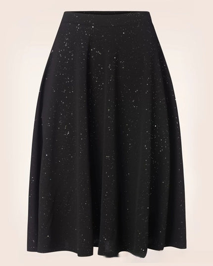 Skirt Printed Elastic Waist Slimming Skirt