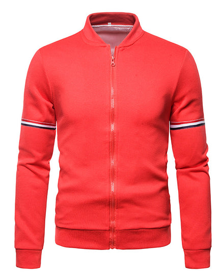 British Ribbon Stand Collar Mens Jacket