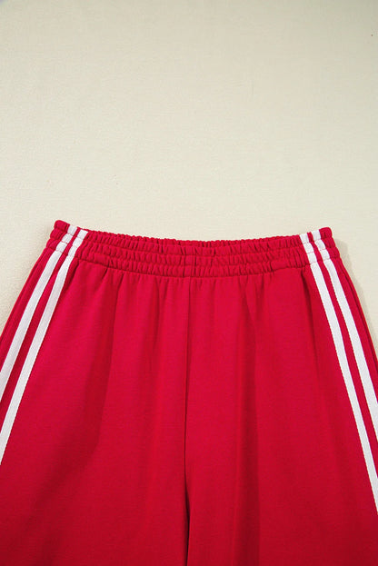 Varsity Stripe Crewneck Pullover &amp; Sweatpants Set