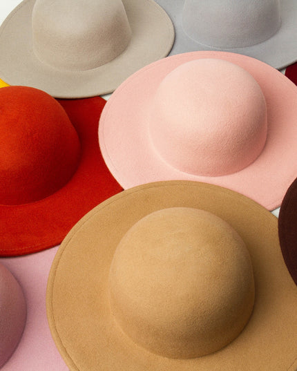 Top Hat Fisherman Hat Felt Small Round Hat