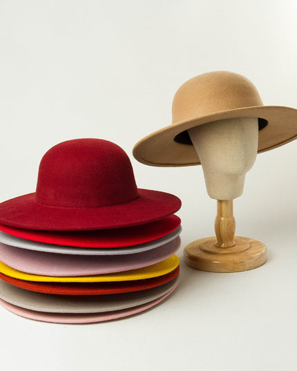 Top Hat Fisherman Hat Felt Small Round Hat