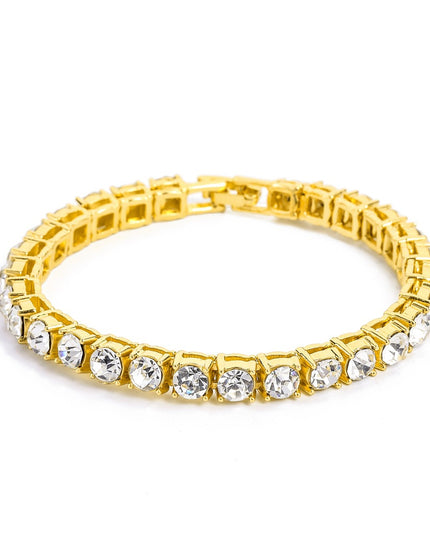 Mens Fashion Single Drain Diamond Bracelet