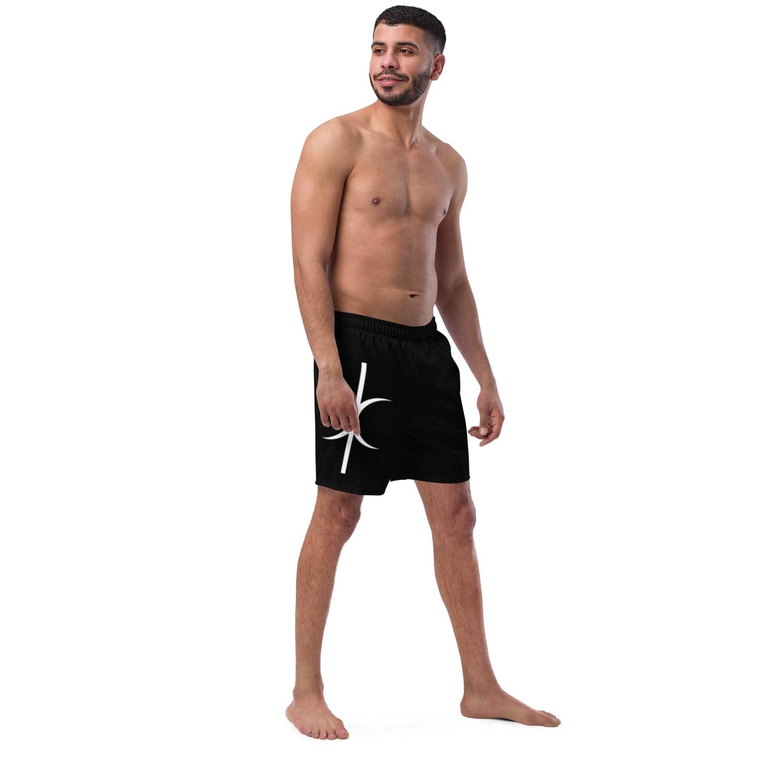 Hands of Eris Swim Trunks | Unique White Shorts