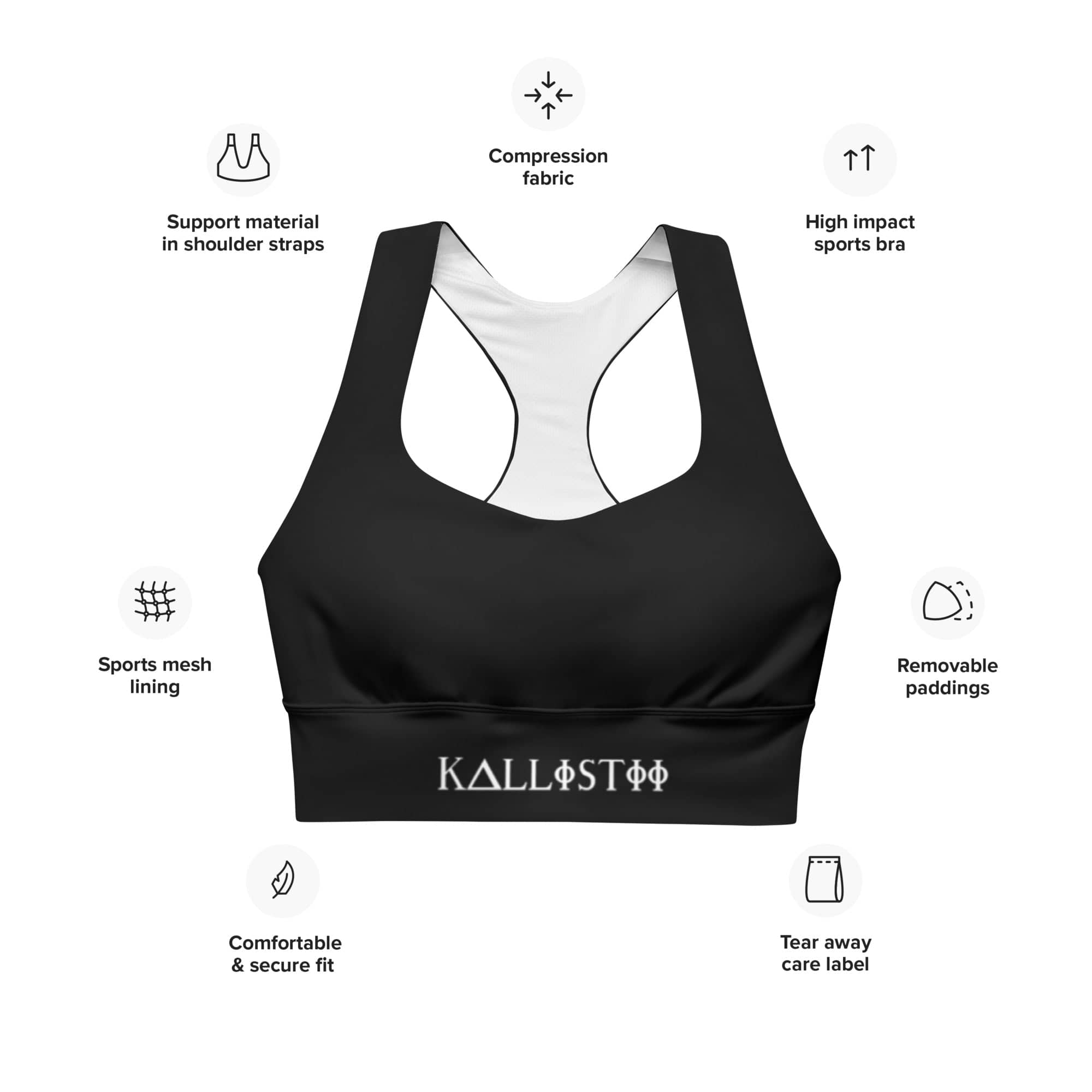 Activewear Sports Bra | Stylish Support | Kallistii