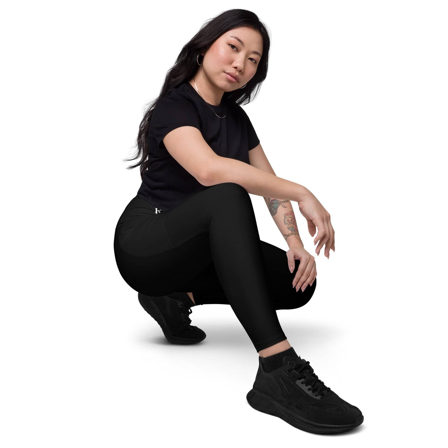 High Waisted Leggings | Logo Waistband | Kallistii