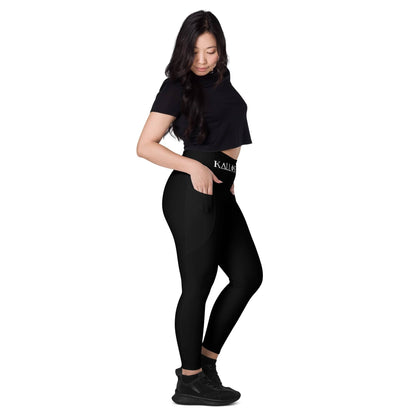 High Waisted Leggings | Logo Waistband | Kallistii