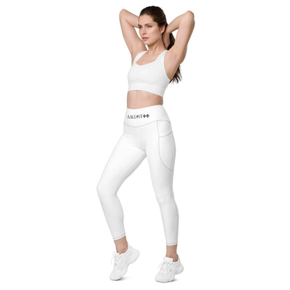 High Waisted Leggings | Logo Waistband | Kallistii