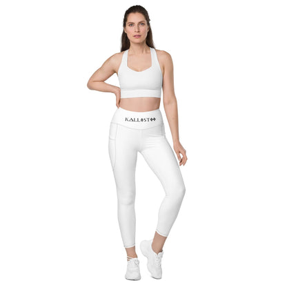 High Waisted Leggings | Logo Waistband | Kallistii